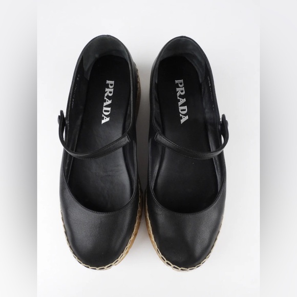 Black Prada Mary Janes Espadrilles platform - Picture 10 of 10